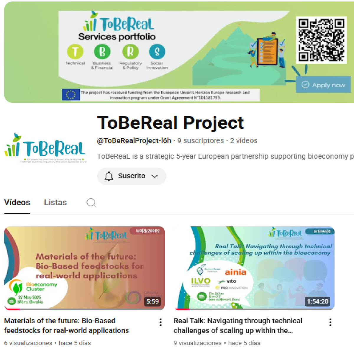 ToBeReal Youtube Channel is live!