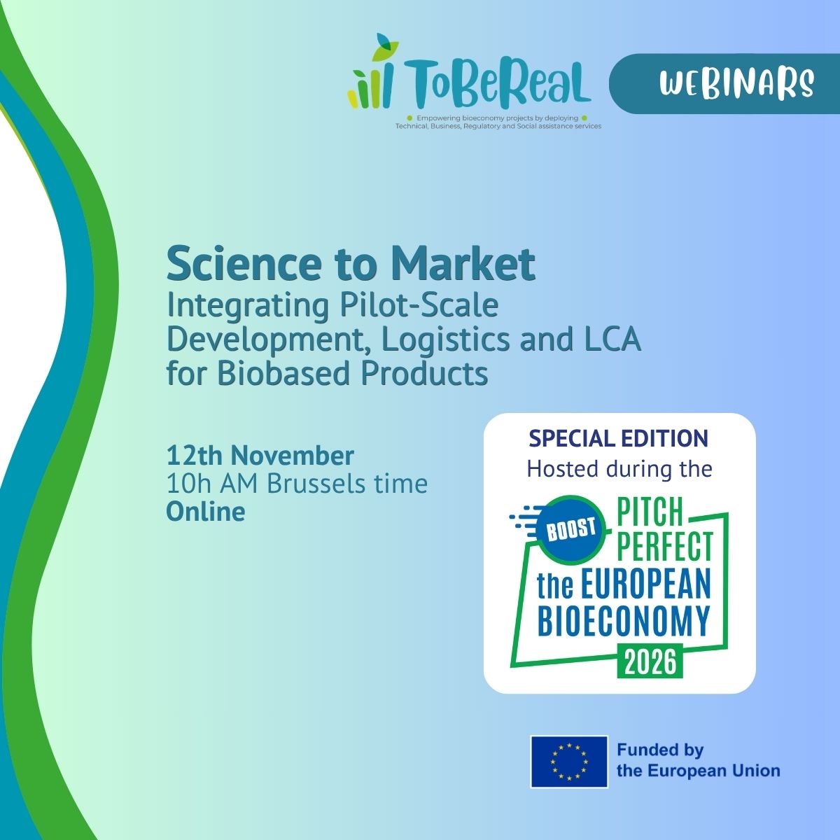 ToBeReaL Webinar – Science to Market