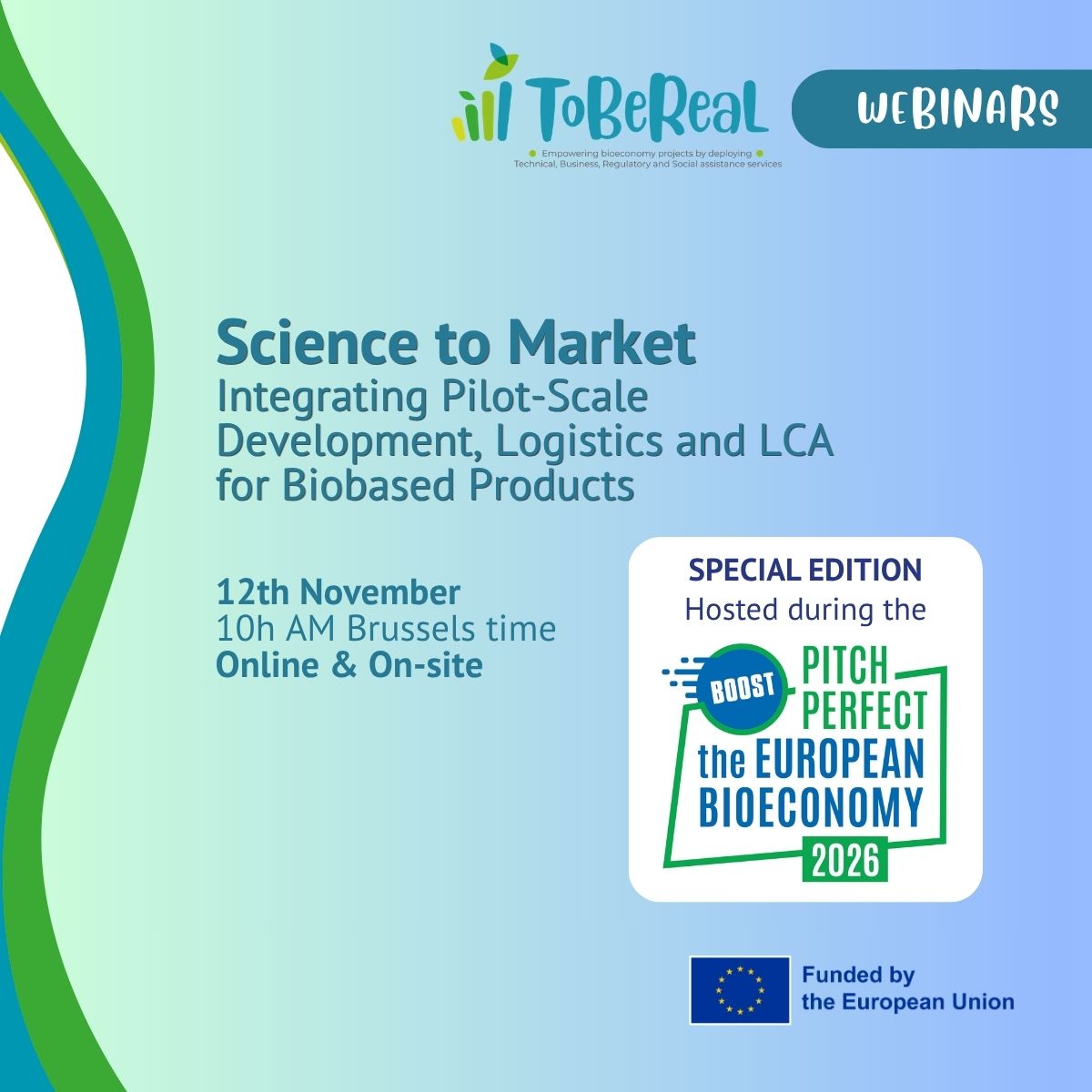 ToBeReaL Webinar – Science to Market