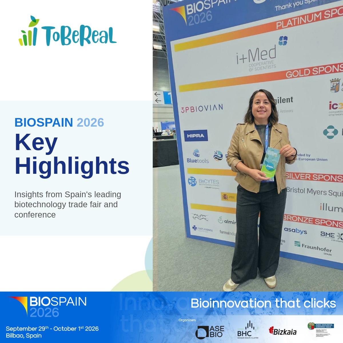 ToBeReal at BIOSPAIN 2026